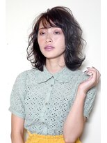 クシュ 所沢東口店(kusyu...) グレイアッシュ×ロングウルフ×ミストバング×結べるボブ所沢