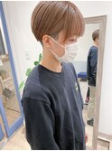 【宮本大輔】刈り上げマッシュショートベージュ透明感丸み小顔