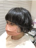 低温デジタルパーマでかけるマッシュショートヘア