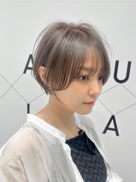 ハルキミナト ジャパン ヨコハマ(HARUKI MINATO japan YOKOHAMA) レイヤー丸みショート20代30代40代50代プラチナベージュ