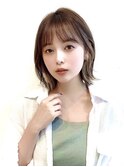 ボブウルフ外国人風カラー韓国ツヤカラー透明感ナチュラルモード