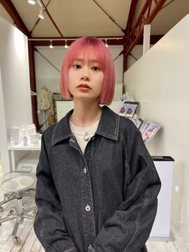 ブリックマウントヘアメイク(Blic mt hair make) ベリーピンクボブ