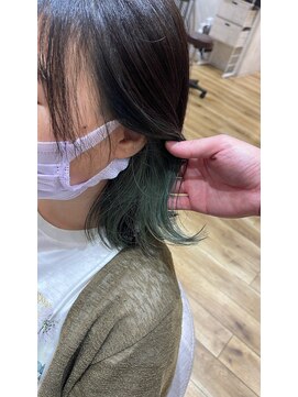 フィゼル あべのルシアス店(Aujua fizelle) ワンブリーチインナーカラー！