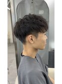 メンズ マッシュショート スペインカール