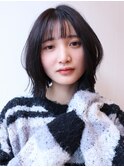 切りっぱなしボブ