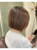 切りっぱなしボブ