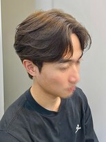 ビッケメンズヘア(Vicke Men's hair)&nbsp;フェザーパーマセンターパートダウンパーマニュアンスパーマ韓国