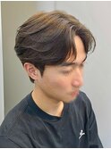 フェザーパーマセンターパートダウンパーマニュアンスパーマ韓国
