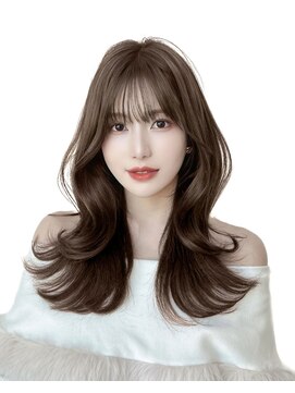 アマトウキョウ アユンチェ(AMA TOKYO×AYUNCHE) 韓国ヘア　2wayバング  レイヤーカット くびれヘア  顔周り/