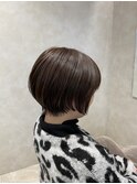 20代30代40代ショートボブ×アッシュカラー