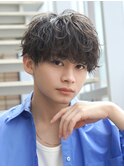 無造作ラフマッシュラウンドマッシュアッシュブラウン