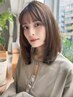 [白髪でお悩みの方必見]カット+白髪染めフルカラー+ナノスチームＴＲ ￥9400