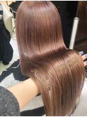 ブリーチなしダブルカラー*透明感カラー*ロングヘア