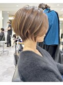 30代40代50代ハイライト銀座ショートヘア 松