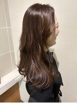 カサネ(KASANE)&nbsp;透明感カラー　ロング　ワンカール　長崎美容室　ベージュ