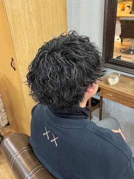 プランツヘアー 無造作波巻きスパイラルパーマ