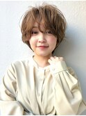 ボブパーマ/ミルクティーベージュ/ボブレイヤー/ニュアンスp越谷