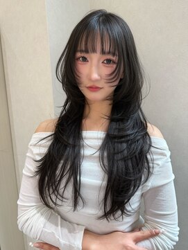 バランス ハレまち通り岡山駅前店(balance.) ハッシュカット×ブルーブラック