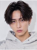 梅田メンズパーマニュアンスパーマフェザーパーマセンターパート