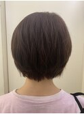 グラデーションショートボブ☆動きが出やすいスタイルにしました