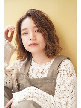 ブルー スタイル 大森店(BLUE STYLE) ゆるウェーブミディヘアー