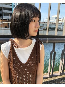 エミヲ 石川町(emiwo) emiwo小川『重軽ボブ×シースルーバング』重く見えないボブ