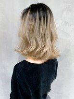 アイティーバイアルバム 八王子店(IT by ALBUM) バレイヤージュミディ_ホワイトアッシュエアリーミディ_ba320833