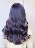 大人かわいい♪透明感&ツヤ感小顔暗髪レッドカラー×エクステ