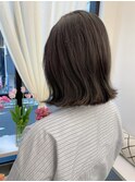 《花屋併設》切りっぱなしボブ/カール/シアーグレージュ◎20代