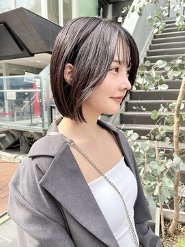 ヌード(NUDE) NUDE 10代20代30代40代サイドバング結べるボブ ワンレングスボブ