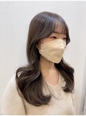 韓国スタイル、まろベージュ、くびれヘア*