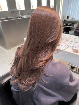 ケンジ 横浜(KENJE) #ピンクベージュ#レイヤーカット