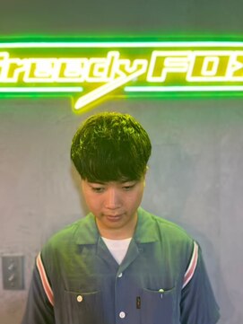 グリーディーフォックス 三軒茶屋(GreedyFOX) 波巻き/マッシュパーマ/ウルフ/ハイライト<理容室>三軒茶屋