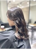 ミルクティーベージュ韓国ヘアレイヤーロングくびレイヤー★TARO