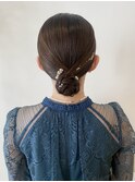 タイトシニヨンヘアセット