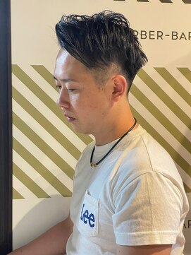バーバーバー アカバネ(BARBER-BAR AKABANE) 働く男のコームオーバーヘア/アップスタイル/バーバー#3