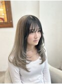 フェイスフレーミング×顔周りたっぷりレイヤーロング