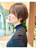 大人マッシュショートショートヘア前髪ありショート30代40代50代