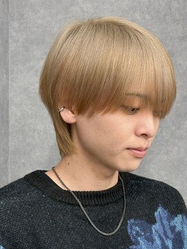 エルマーク 天王寺(L-MARK) マッシュブリーチハイトーンハイライトスパイラルツーブロック