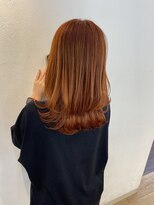リーク(LEEK) オレンジカラー＆レイヤーカット
