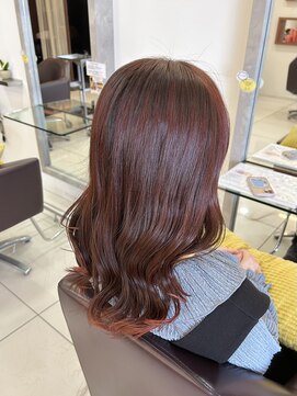 ノット 成田公津の杜(Knot) ブリーチなしチェリーレッド stylistすずか