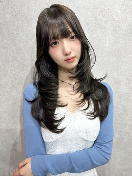 エイム(AiM) レイヤーカット/ハイレイヤー/ブルーブラック/透明感カラー