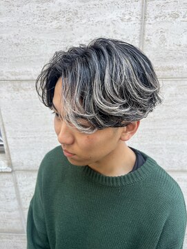 メンズグルーミングナンバーナイン(MEN'S GROOMING NUMBER NINE) バレイヤージュ/メンズカラー/【早田隼哉】