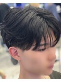 シースルーマッシュ/センターパート/ニュアンスパーマ/渋谷