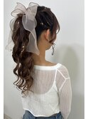 高めポニーテール