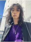 メンズロング ハードサーフカールパーマ