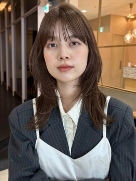 ラフ フロム ガーデン(Laf from GARDEN) ミディアム/レイヤーカット/顔周りカット/透明感カラー