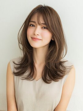 ナチュラルレイヤーカット/髪質改善カラーエステ/顔まわり/6