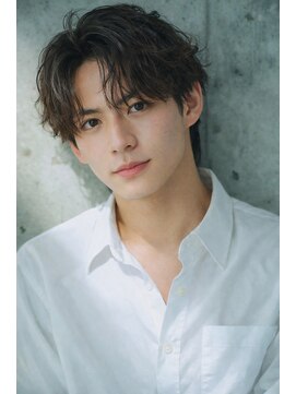 ベル 銀座5丁目店(Belle) 【セットを簡単に】センターパート/シャドウパーマ/ツーブロック