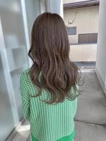 ユニ バイ マグ 長野店(Uni.by Mag)&nbsp;◎ブリーチなしオリーブベージュ×ロングレイヤー